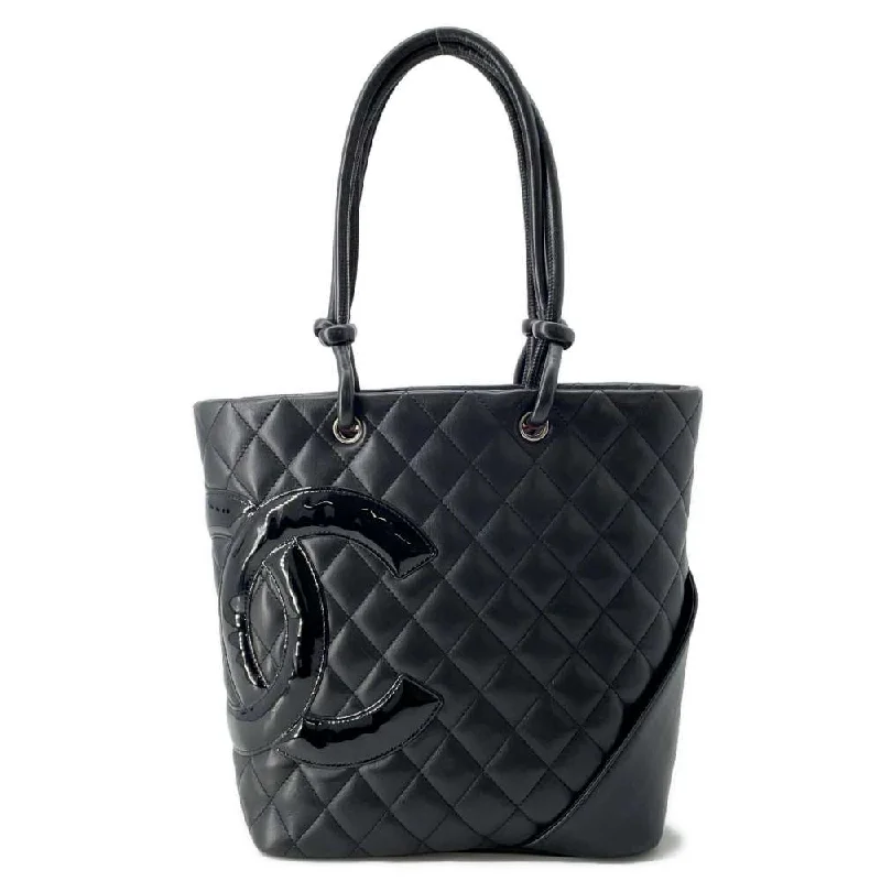 Chanel bags sale 2025CHANEL Cambon Line Handbag Black A25167 Leather Size Medium