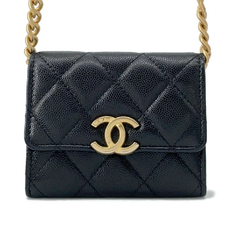 Chanel Colorful Handbag for Spring OutfitsCHANEL Mini Materasse Chain Shoulder Black AP2629 Caviar Leather