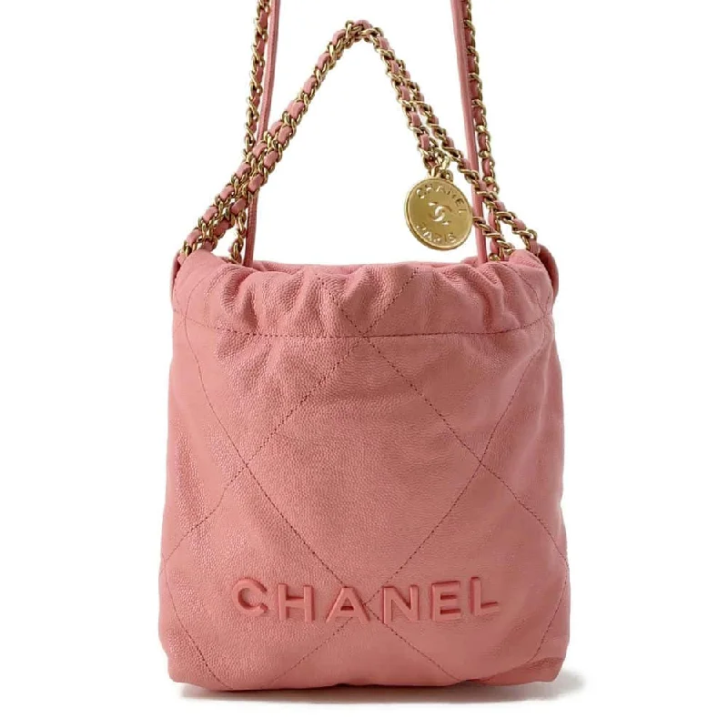 Chanel bags sale 2025CHANEL CHANEL 22 Handbag Pink AS3980 Shiny Calf Leather Size Mini