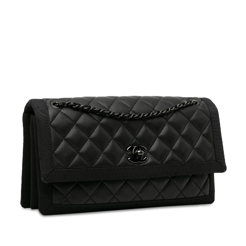 Chanel bags that pair perfectly with any outfitChanel Medium Quilted Lambskin Grosgrain Two Tone Flap (IGkksY)