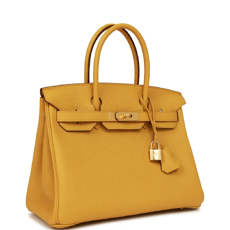 Hermes Birkin Bags in a Deep Burgundy for a Rich and Sumptuous AppearanceHermes Birkin 30 Jaune Ambre Clemence Gold Hardware