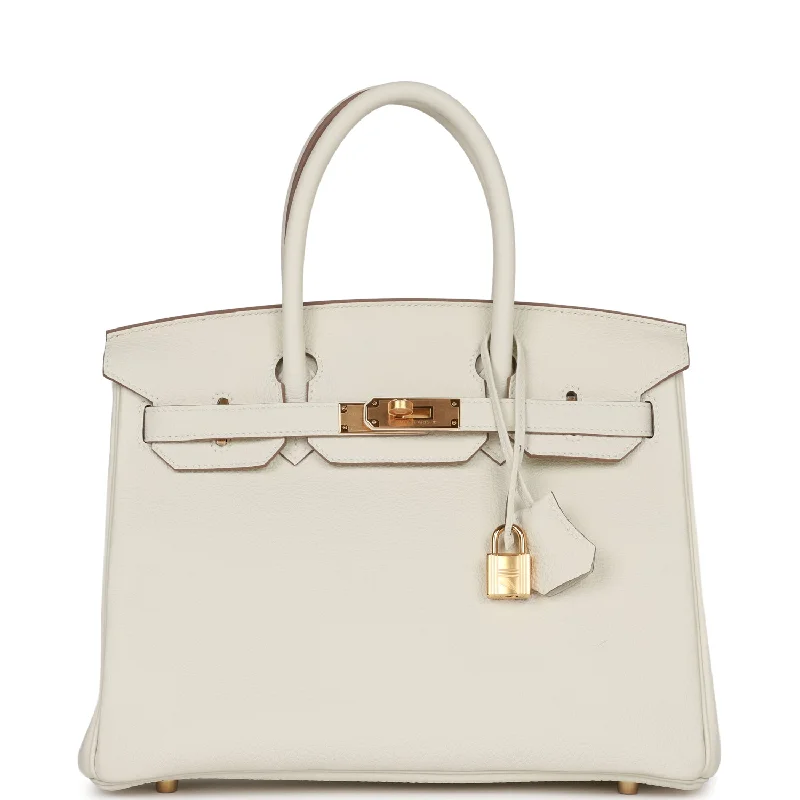 Hermes Birkin Bags in Smooth Box Calf Leather for a Timeless AestheticHermes Birkin 30 Mushroom Togo Gold Hardware