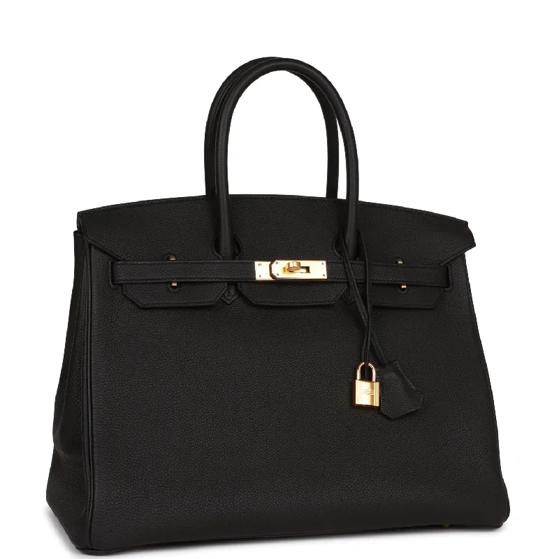 Hermes Birkin Bags in a Metallic Rose Gold for a Glamorous TouchHermes Birkin 35 Black Togo Gold Hardware