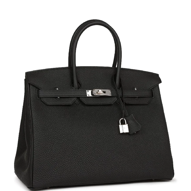 Hermes Birkin Bags in a Metallic Rose Gold for a Glamorous TouchHermes Birkin 35 Black Togo Palladium Hardware