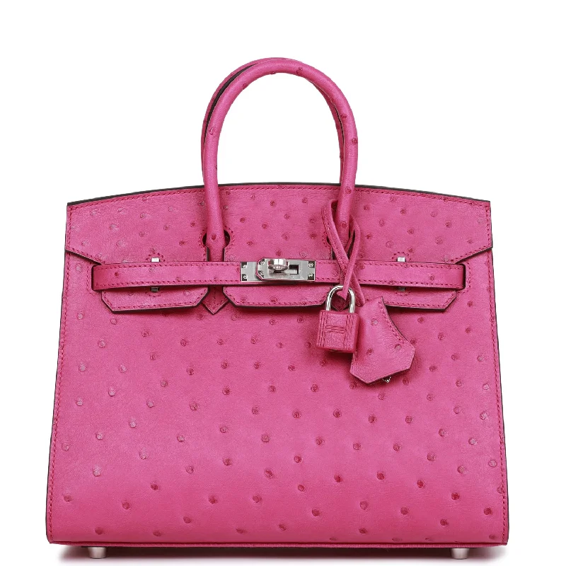 Hermes Birkin Bags in a Rich Bordeaux Red for a Luxurious VibeHermes Birkin Sellier 25 Rose Pourpre Ostrich Palladium Hardware