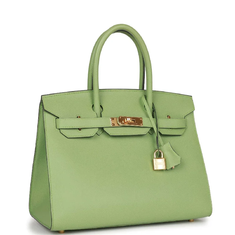 Limited Edition Hermes Birkin Bags with Exclusive ColorwaysHermes Birkin Sellier 30 Vert Criquet Epsom Gold Hardware