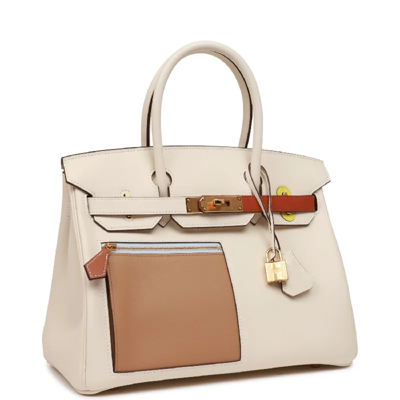 Hermes Birkin Bags in a Light Beige for a Soft and Sophisticated AestheticHermes Colormatic Birkin 30 Nata, Chai and Cuivre Swift Gold Hardware-GE Part 2