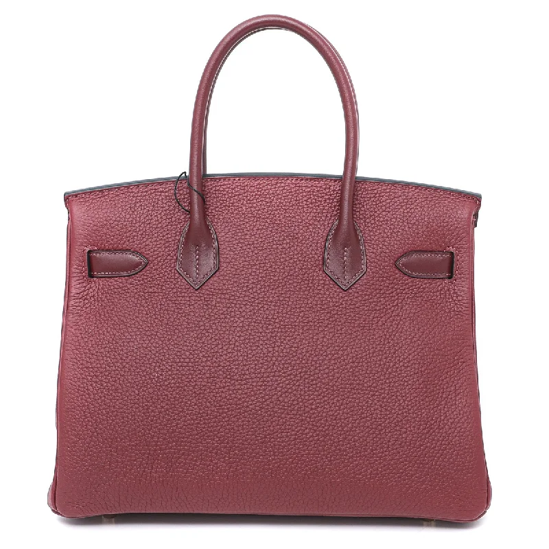 Hermes Birkin Bags in a Neutral Taupe Color for VersatilityHermes Rouge H Clemence-Swift Birkin 30