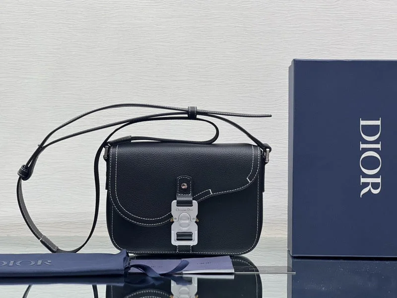 Christian Dior handbags with a snap - button closure and a decorative buckleDior Bag