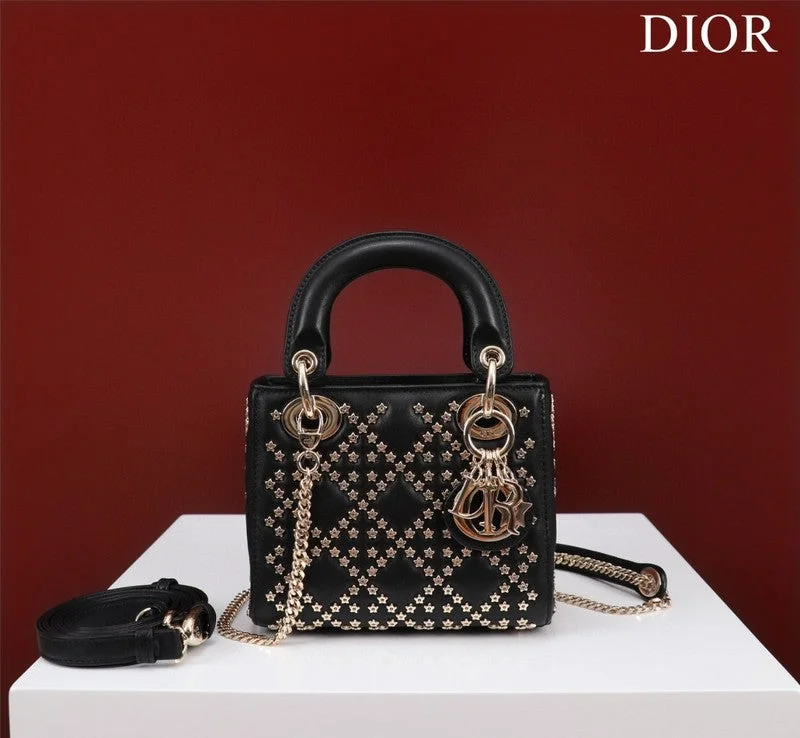 Christian Dior handbags with a detachable mirror for on - the - go touch - upsDior Bag