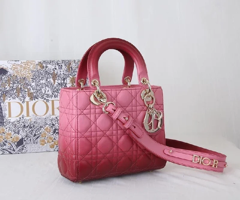 Christian Dior handbags with a back - pocket for quick storageChristian Dior Small Lady Bag