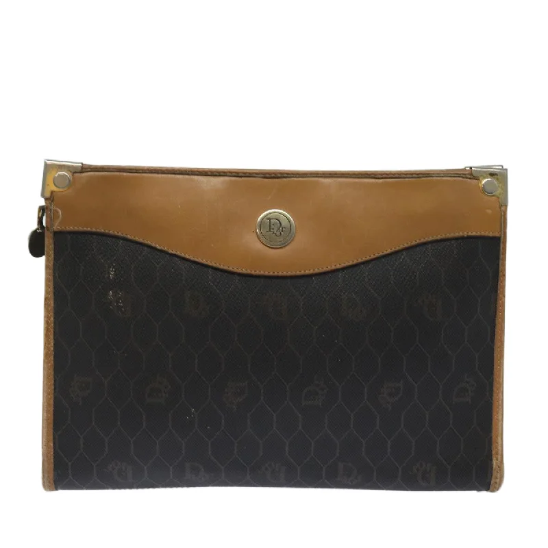 Christian Dior handbags with a snap - button closure and a decorative buckleDior Honeycomb Clutch Bag