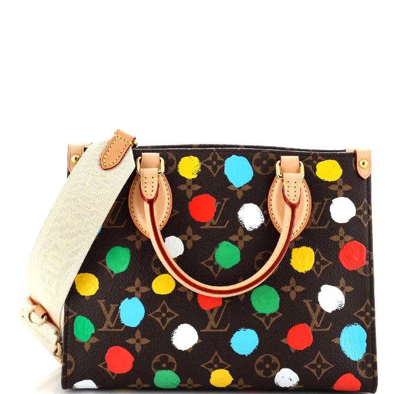 Christian Dior backpacks with a sleek, minimalist silhouetteOnTheGo Tote Yayoi Kusama Painted Dots Monogram Canvas PM